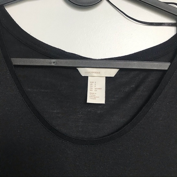 Black Scoop Neck T-shirt - Picture 9 of 9